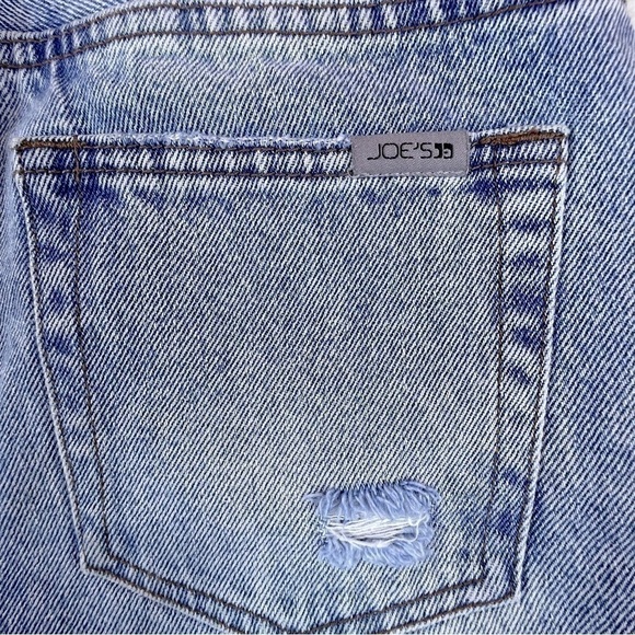 Joe’s Jeans - Distressed Bermuda Blue Jean Shorts - Size 25 - Picture 7 of 9